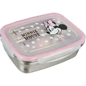 Undercover Minnie Mouse Brotdose aus Metall, Lunch box, Pink, Argent