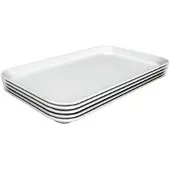 Bartscher Plateau de présentation, set de 5, 190x300mm, blanc