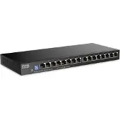 Zyxel GS1100-16ES-EU0101F 16-Port Gigabit Unmanaged Switch Slimline mit DIP Sele