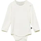 Minymo Body m/l - Bambou - Blanc - - 1 an (80) - Body M/L