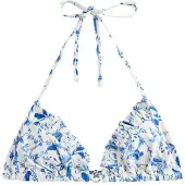 Next Hauts de bikini bleu / blanc