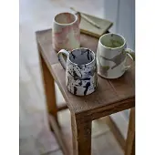 Bloomingville Ensemble de 4 tasses Winnie rose/crème