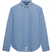Superdry Slim Oxford Long Sleeve Shirt Bleu M Femme