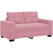 vidaXL Canapé deux places rose, 160 cm, en velours (marca )