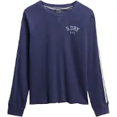 Superdry T-shirt marine / blanc