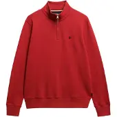 Superdry Preppy Half Zip Sweater Rouge L Homme