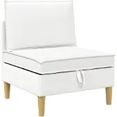 vidaXL Canapé avec rangement, en tissu