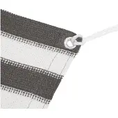 vidaXL Tapis de tente anthracite et blanc 400x700 cm PEHD