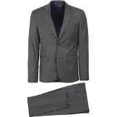 Suitable Costume Toulon Laine à Carreaux Gris Marron