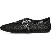 POSH by Poelman Ballerines à lanières 'Jenny' noir