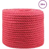 vidaXL Corde en Jute Rouge Jute 100% Tossa