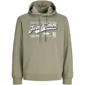 Jack & Jones Logo Hoodie Vert L Homme