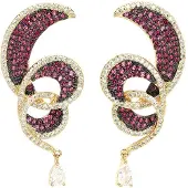 Avant Garde Boucles d'oreilles 'Vesnala' violet