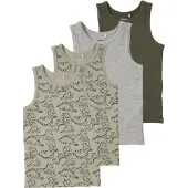 Name it Maillot de corps gris chiné / sapin / vert pastel