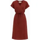 AmourLinen Robe d’été 'Rome' rouge foncé