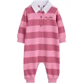 Next Barboteuse / body rose clair / rose foncé / blanc