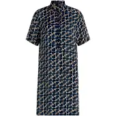 Betty Barclay Robe-chemise bleu foncé / caramel / blanc