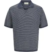Jack & Jones Pull-over 'JORNantucket' bleu marine / blanc