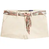Superdry Pantalon chino bleu / rouge sang / blanc