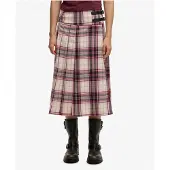 Superdry Jupe crème / bordeaux / noir
