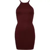 Superdry Strappy Recer Jersey Sleeveless Short Dress Rouge XL Femme