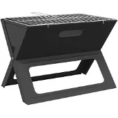 vidaXL Outdoor Grill Schwarz 46 x 31 x 31 cm Stahl