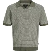 Jack & Jones Hudson Knit Split Short Sleeve Polo Vert 2XL Homme