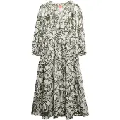 Superdry Robe olive / blanc cassé