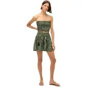 Superdry Femme Haut Bandeau à Motif Cachemire Vert Taille: 42
