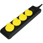 Logilink Prise de courant 4 voies Utilisation extérieure IP44