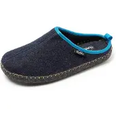Nuvola Nuvola. Pantoufle 'Zueco Rim' bleu foncé