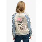 Superdry Veste mi-saison 'SUIKAJAN' crème / bleu clair / rose / noir