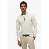 Superdry pour homme. M6110690A Essentials Half Zip Sweater gris (3XL), Casuel, Coton