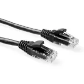 ACT 3m RJ-45 Cat5e UTP, 3 m, Cat5e, RJ-45, RJ-45, Noir