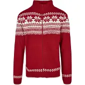 Brandit Vestes en maille rouge / blanc