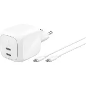 Belkin Chargeur Mural Usb-c Dual Usb-c 67w Pd Pps + 2m Kabel Wch020kq2mwh-b6