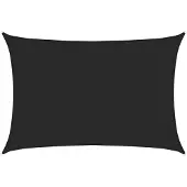 vidaXL Voile d'ombrage 160 g/m² noir 2,5x4 m HDPE
