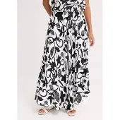 Bonprix Jupe longue en viscose fluide