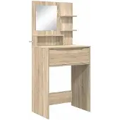vidaXL Coiffeuse de chambre à coucher chêne Sonoma 80 x 39,6 x 135 cm