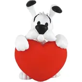 Plastoy Idefix avec un cur rouge