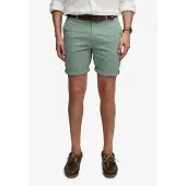 Superdry pour homme. M7110486A Premium Regular Regular Short Chino vert (32), Casuel, Coton