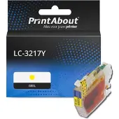 PrintAbout Cartouche compatible pour Brother LC-3217Y - Jaune - Grande capacité