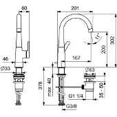 Hansa Designo Style Mitigeur monocommande, 51032293