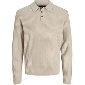Jack & Jones Blakai Long Sleeve Polo Beige XL Homme