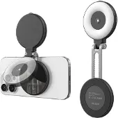 Telesin Lampe selfie C03 MagSafe rotative avec miroir - noire
