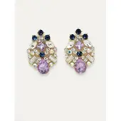 Avant Garde Boucles d'oreilles 'Veronikasa' violet
