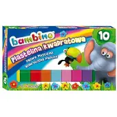 St. Majewski Pâte à modeler carrée pour enfants, 10 couleurs