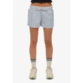 Superdry pour femme. W7110476A Short à rayures élastiques bleu (XS), Casuel, Coton