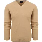 Suitable Pull Laine Col-V Beige