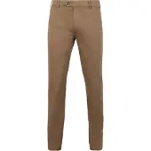 Meyer Comfort Fit Chino beige, Unicolore